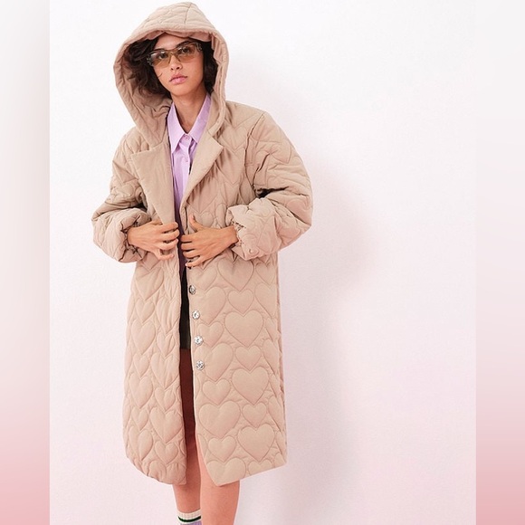 For Love And Lemons Beige Quilted Jacket - Picture 4 of 5